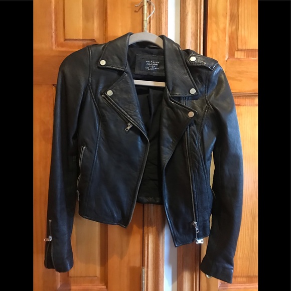 Zara Jackets & Blazers - Zara 100% Authentic Leather Jacket // sz XS